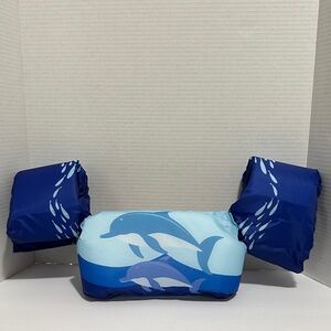 Gogokids Kids Swim Vest with Dolphin Design - Blue